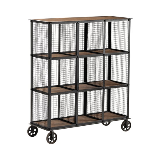 Industria Metal and Wood Bookcase