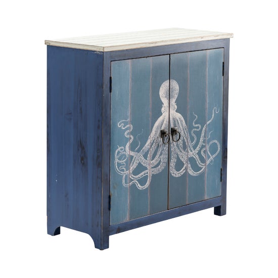 Ocotopus 2 Door Deep Blue Cabinet