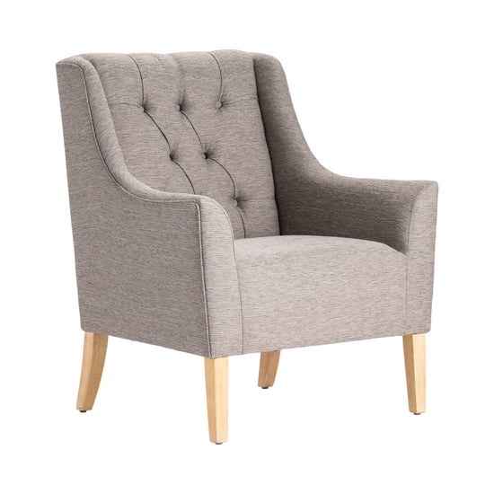 Andover Upholstered Button Tufted Arm Chair