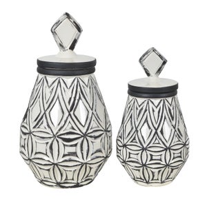 Geometrical Farm House Vases,Set of 2