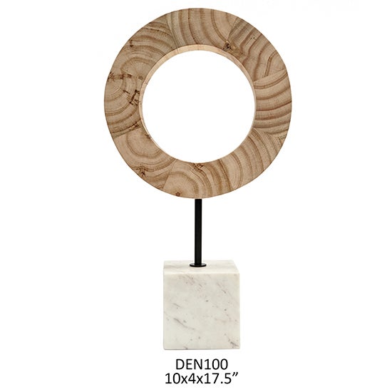 10X4X17.5H ROUND SCULPTURE ON MARBLE,1PC 3A PK/0.88'