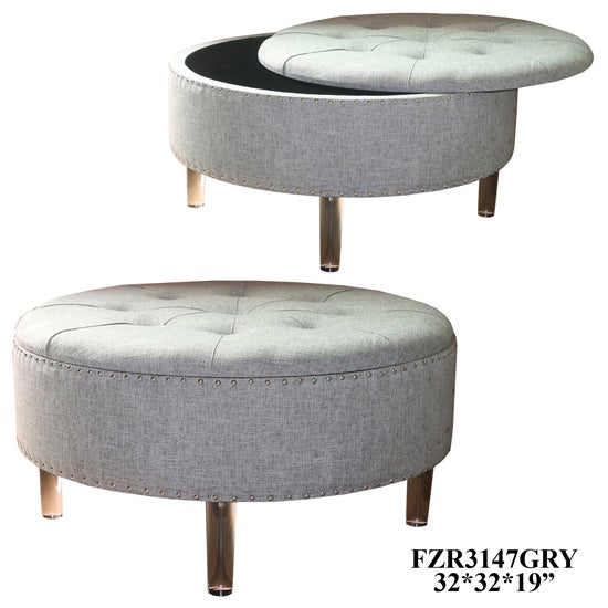 32X32X19 WOODEN STORAGE STOOL,1 PC PK/10.38'