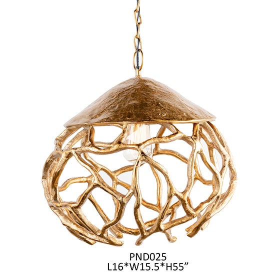 16X15.5X55IN ALUMINIUM PENDENT LAMP,1PC 3A PK/ 2.78'