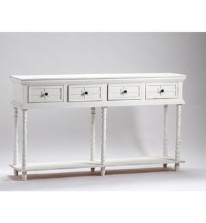 13X60X34IN, 4 DRAWER CONSOLE, 1PK/15.09'