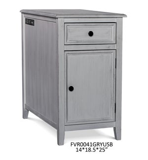 END TBL W/1 DRAWER AND 1 DOOR, 1 PC PK/ 5.89'