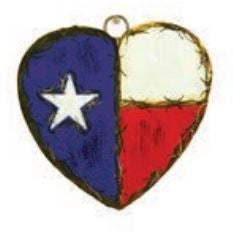 The Round Top Collection Metal Waving Flag Charm 