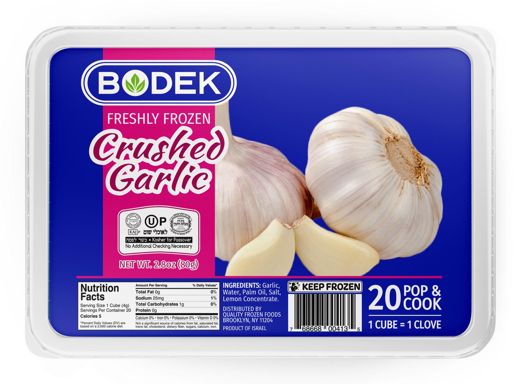 Dorot Crushed Garlic 20 cubes