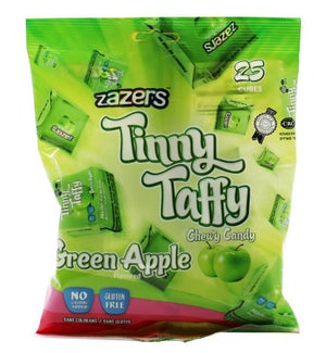 OPEN TINNY TAFFY GREEN APPLE FLAVORS OF 25