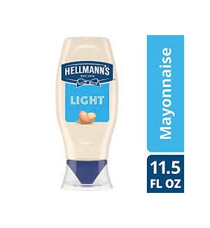 HELLMANN'S REAL LIGHT MAYO SQUEEZE 11.5OZ