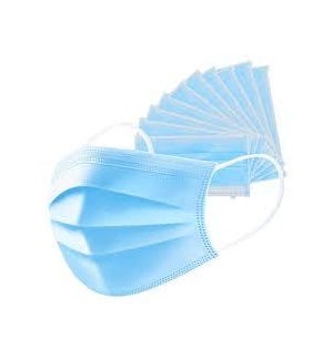 DISPOSABLE PROTECTIVE MASKS S LAYERS 50 MASKS/CASE