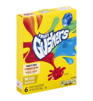 FRUIT GUSHERS VARIETY PACK 6CT