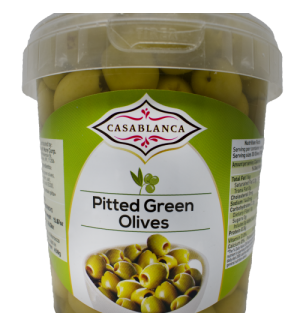 CASABLANCA PITTED GREEN OLIVES 500 G