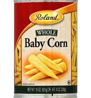 ROLAND BABY CORN 15OZ CANS