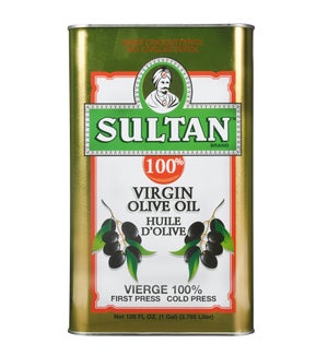 SULTAN VIRGIN OLIVE OIL 1 GAL CAN GREEN 