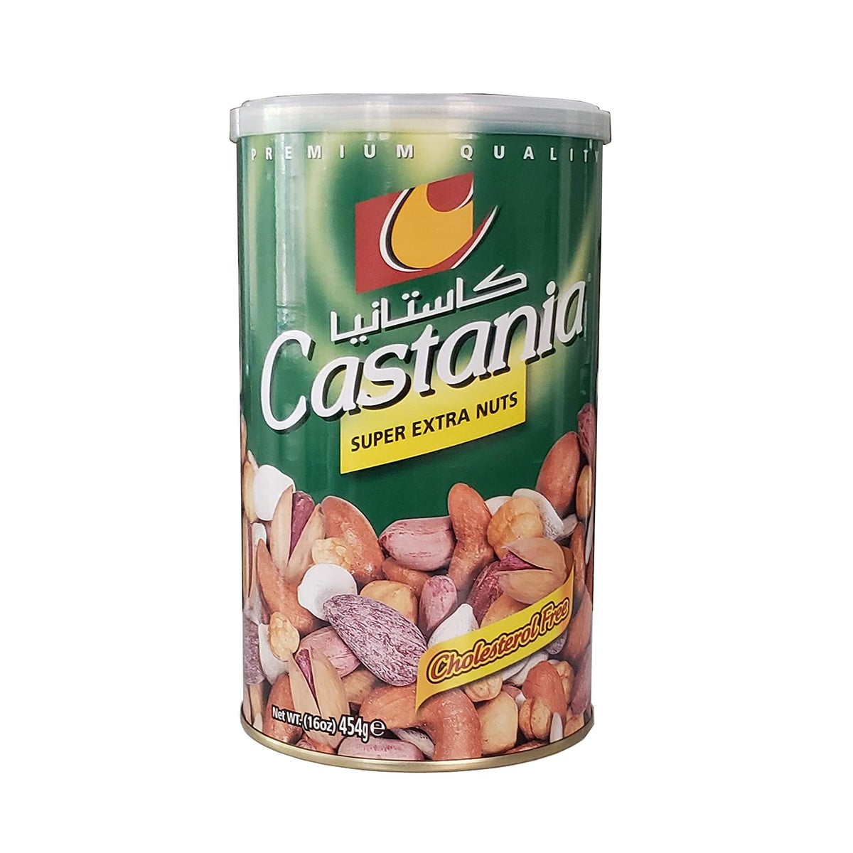 CASTANIA SUPER MIXED NUTS 454G GREEN CAN 