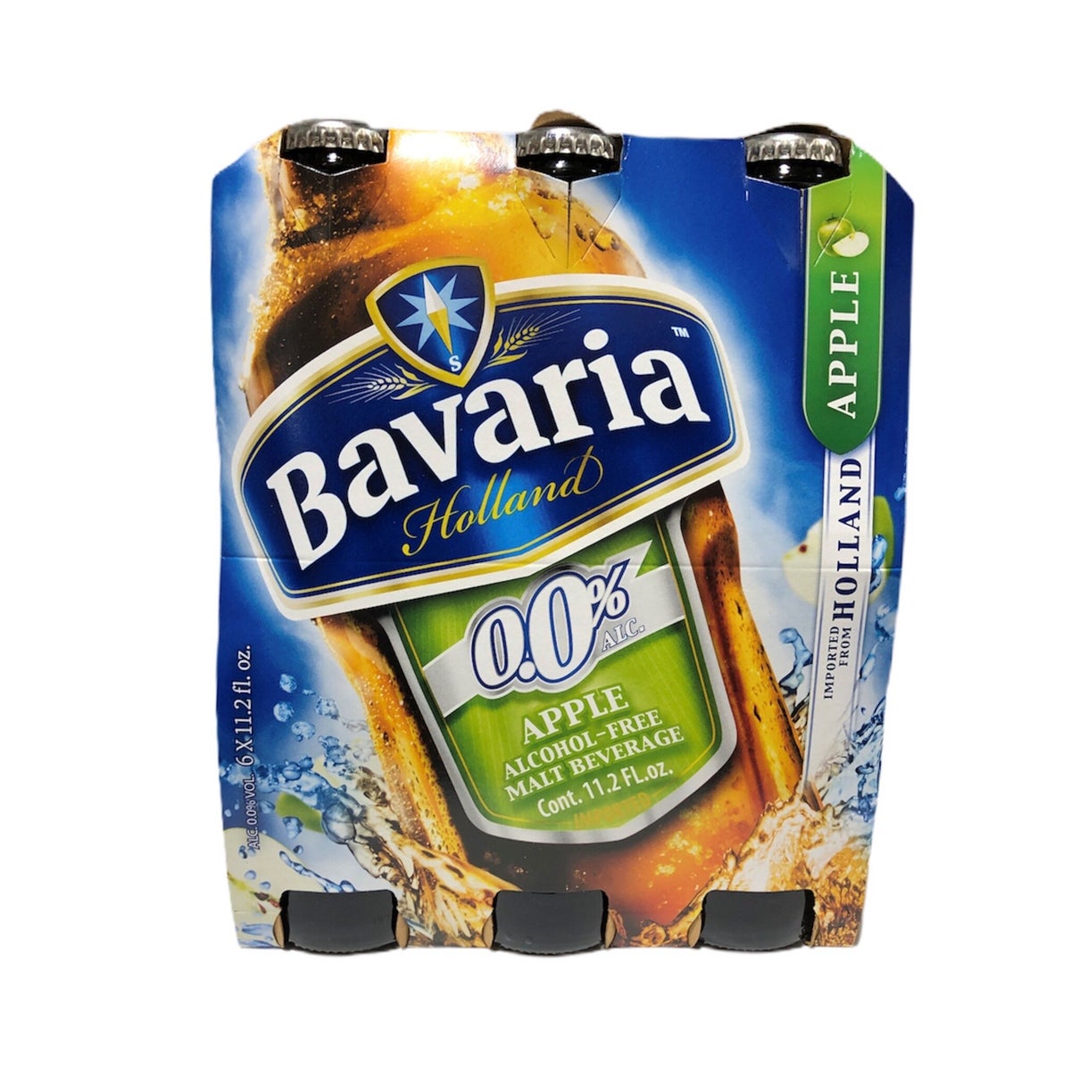 BAVARIA APPLE MALT NON-ALCOHOLIC DRINK 11.2OZ  6 PACK