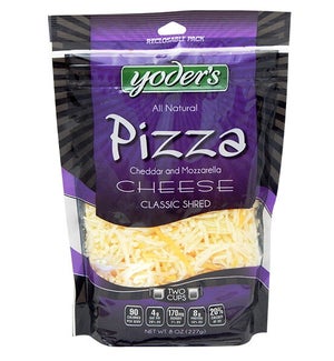 YODERS PIZZA SHRED CHEESE 8 OZ