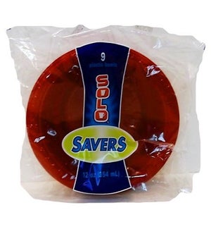 SOLO SAVERS PARTY BOWLS RED 9CT