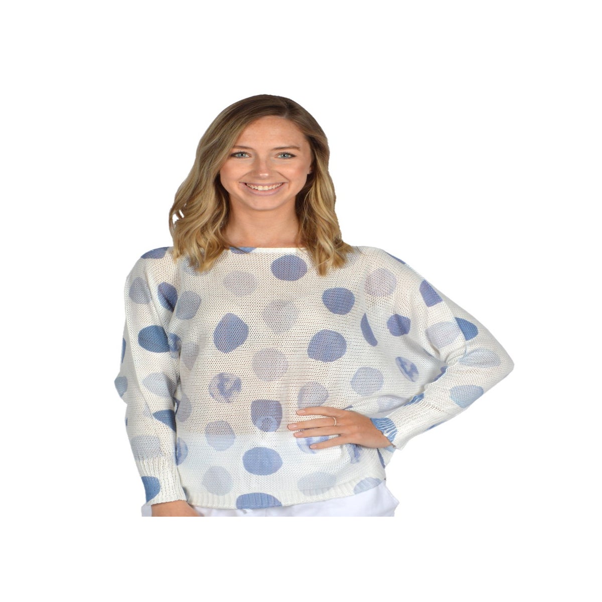 Dots on Dots Top (Black/White) – Blue Layne Boutique