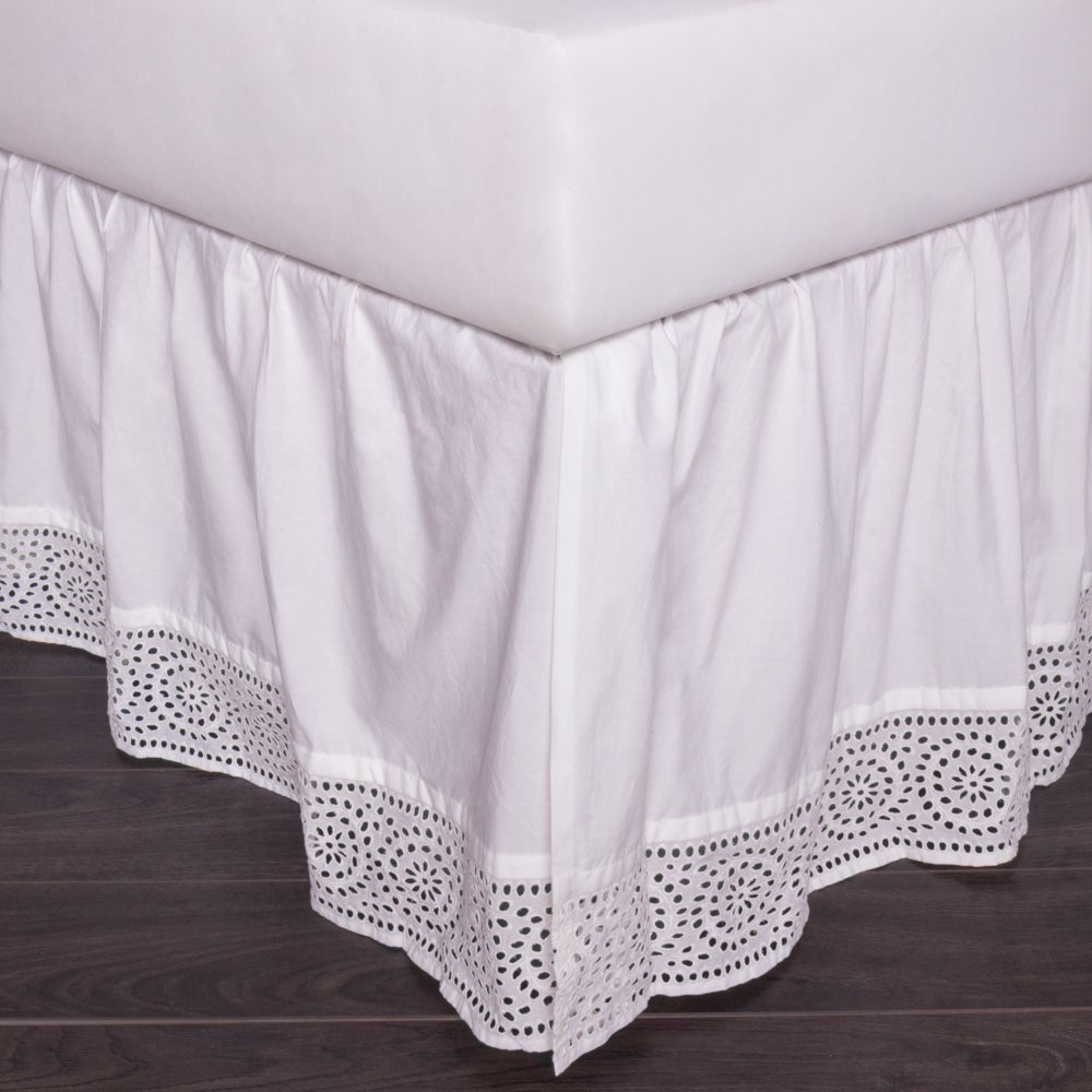 CUTWORK BED SKIRT KING bed skirts Amity Home