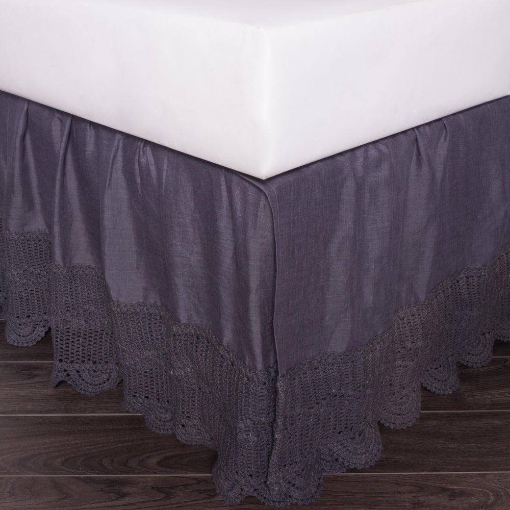 Crochet bed outlet skirt queen