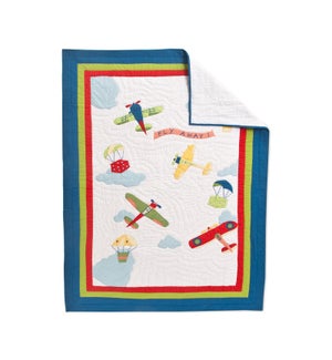 FLY AWAY QUILT, WHITE, BABY