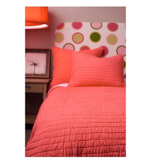 BASE CAMP QUILT, CORAL