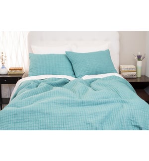 ISAAC QUILT, TURQUOISE