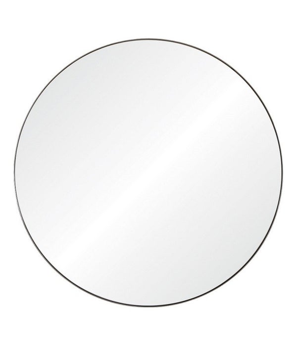 Polished Stainless Steel Round Mirror