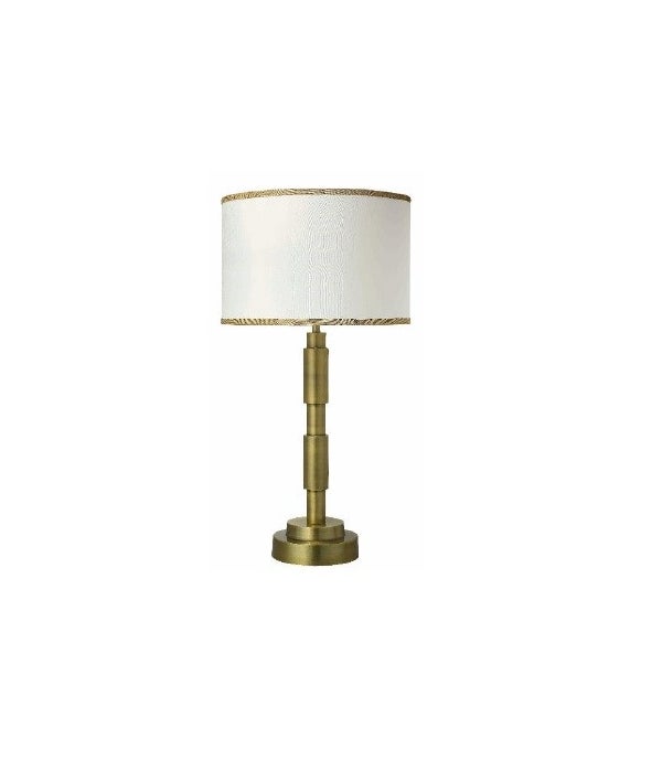 Quinn Table Lamp in Anitque Brass w Md Drum Shade