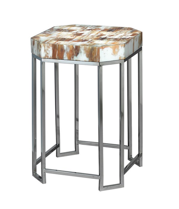 Sm Octave Side Table in Faux Horn