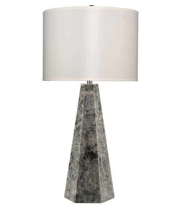 Borealis Hex Lamp, Labradorite
