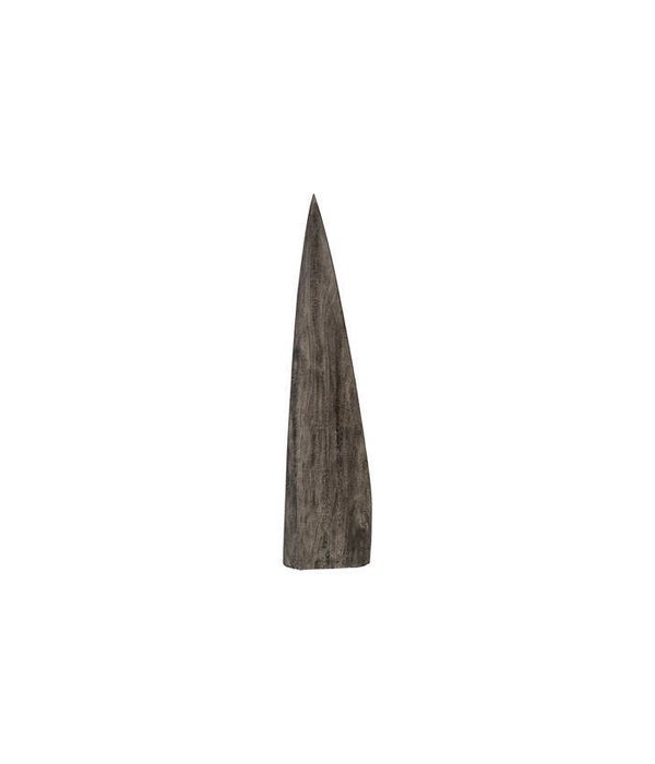 Shark Tooth Sculpture Grey Stone, Small