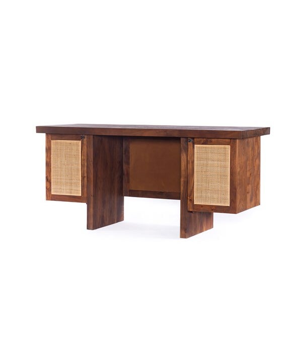 Goldie Desk, Toasted Acacia
