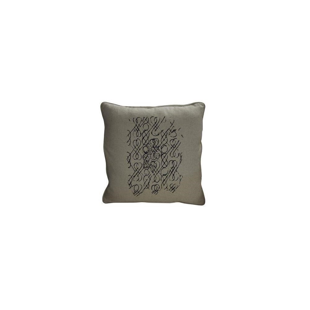 Infinity Pillow, Focus Linen Fabric, 22x22