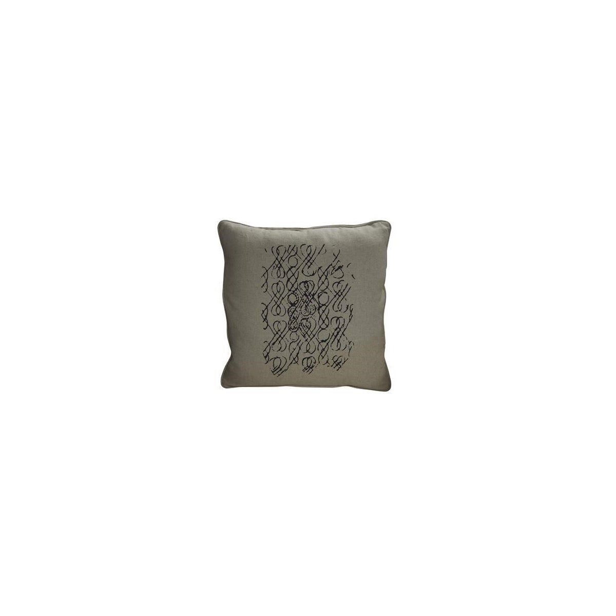 Infinity Pillow, Focus Linen Fabric, 22x22