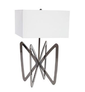 Butterfly Table Lamp, Plated Black Nickel