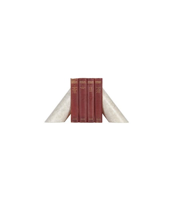 Architectural Bookends, White Marble
