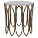 Nola Side Table, Steel with Brass