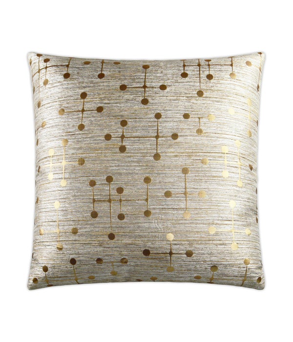 Morse Square Gold Pillow