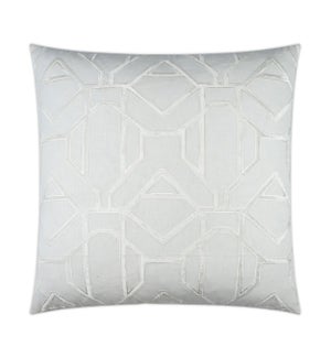 Enigma Square Ivory Pillow