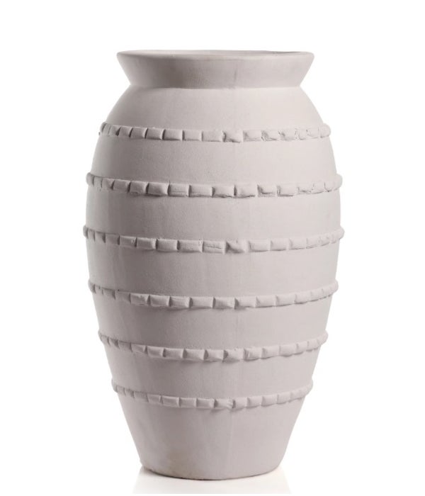 Santorini Natural White Vase, Large
