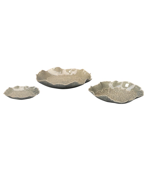 Tidepool Grey Bowls, Set of 3
