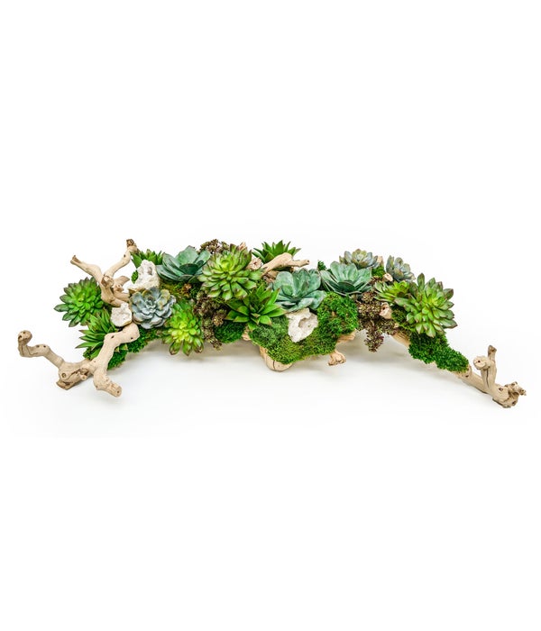 Succulent/Crystal Branch Centerpiece