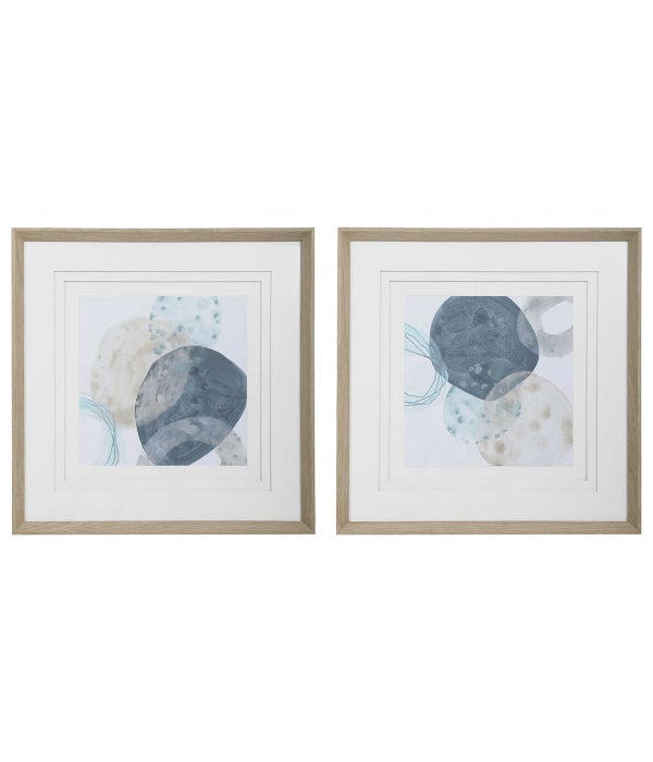 Circlet Framed Prints, Set of 2