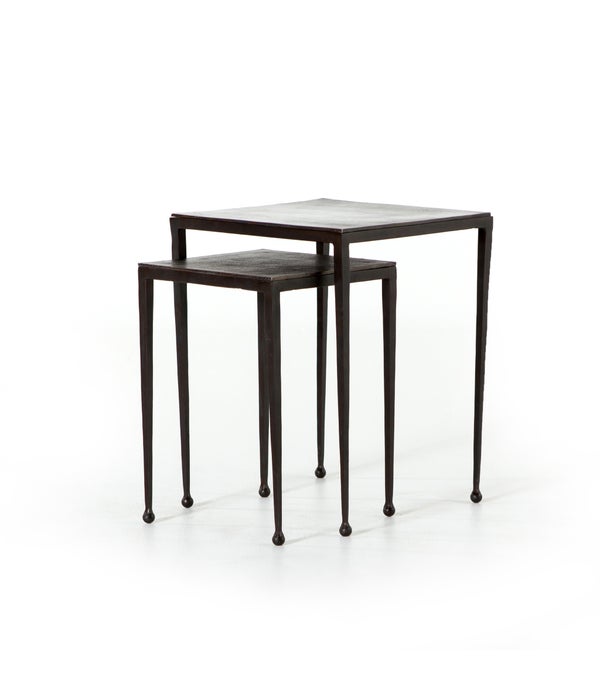 Dalston Nesting End Tables, Antique Rust