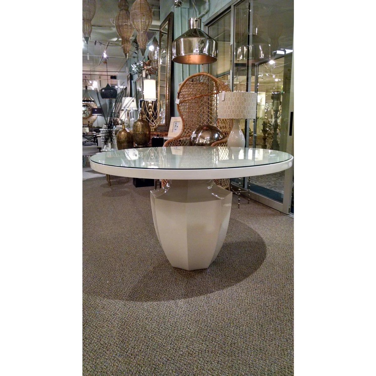 Phillippe Dining Table Small 48" Gloss White