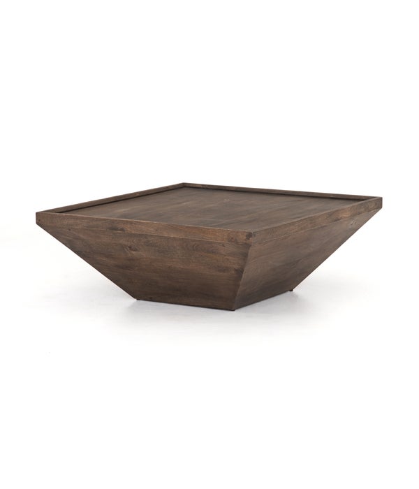Drake Coffee Table, Aged Brown