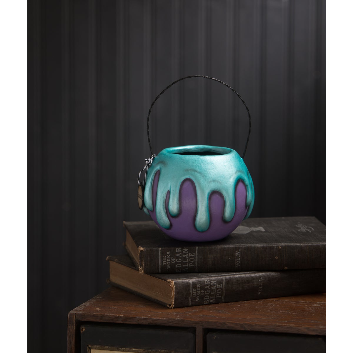 Small Purple Apple With Turquoise Poison Bucket