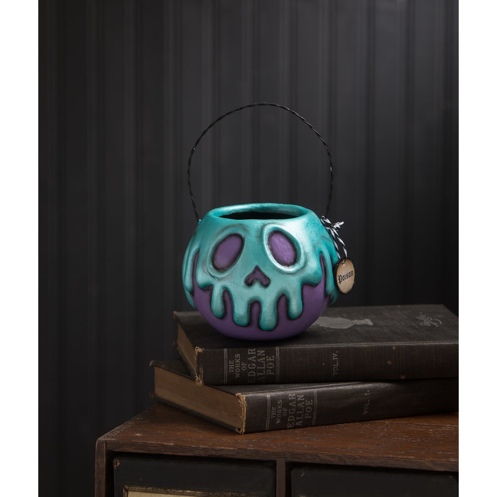 Small Purple Apple With Turquoise Poison Bucket